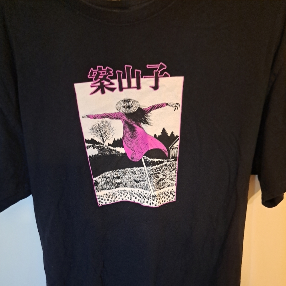 Junji Ito Manga Shirt Large Double Sided Scarecrow sz M